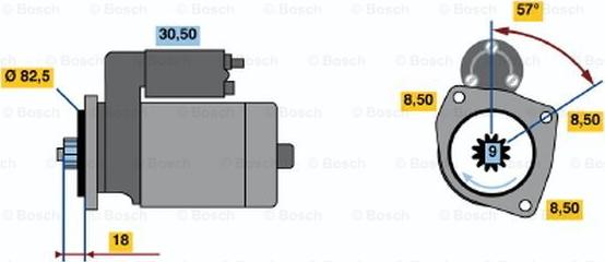 BOSCH 0 986 012 650 - Стартер autocars.com.ua