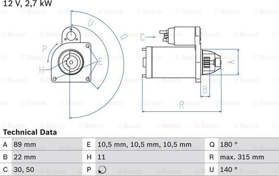 BOSCH 0 986 012 680 - Стартер autocars.com.ua