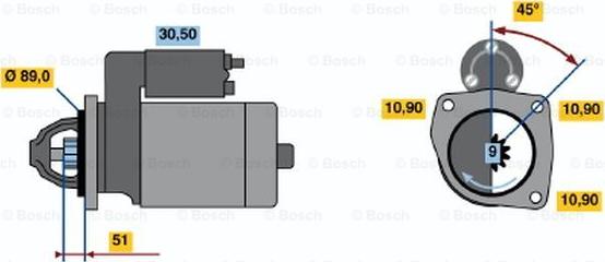 BOSCH 0 986 012 750 - Стартер avtokuzovplus.com.ua