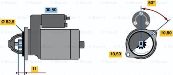 BOSCH 0 986 012 931 - Стартер autocars.com.ua