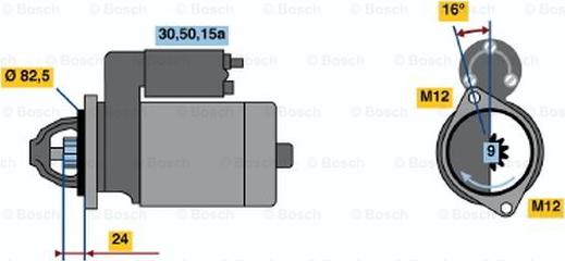 BOSCH 0 986 012 980 - Стартер autodnr.net