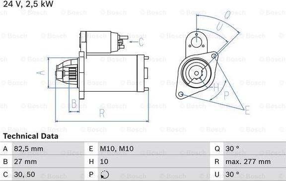 BOSCH 0 986 013 390 - Стартер autocars.com.ua