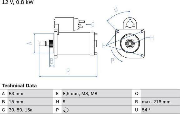 BOSCH 0 986 013 590 - Стартер autocars.com.ua