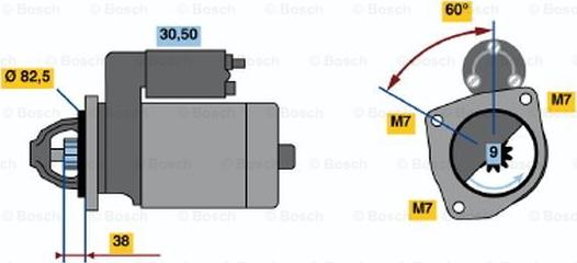 BOSCH 0 986 013 791 - Стартер autodnr.net