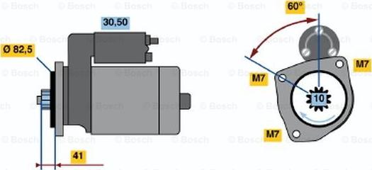 BOSCH 0 986 013 831 - Стартер autocars.com.ua