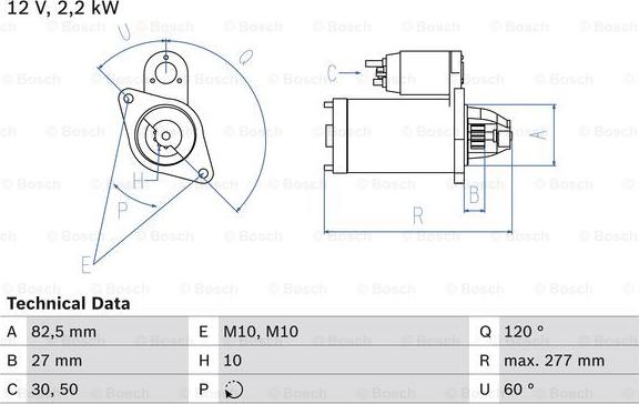 BOSCH 0 986 013 910 - Стартер avtokuzovplus.com.ua