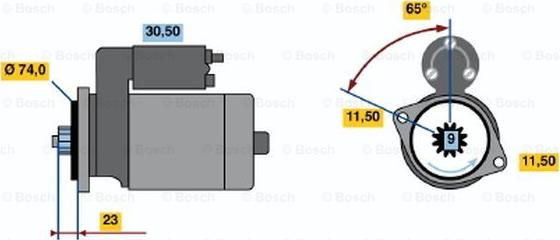 BOSCH 0 986 013 981 - Стартер autocars.com.ua