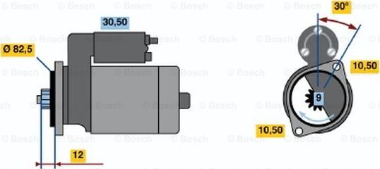 BOSCH 0 986 014 231 - Стартер autodnr.net