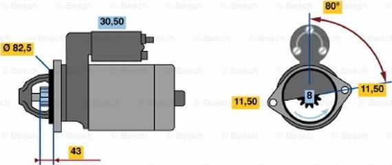 BOSCH 0 986 014 331 - Стартер avtokuzovplus.com.ua