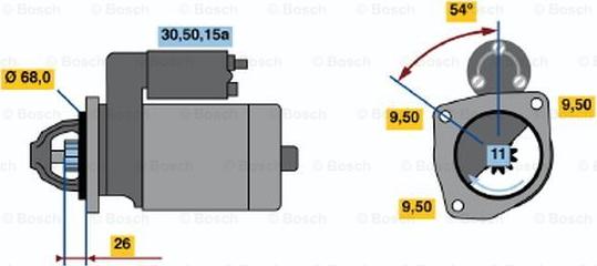 BOSCH 0 986 014 570 - Стартер avtokuzovplus.com.ua