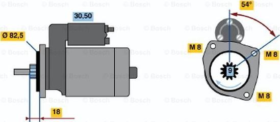 BOSCH 0 986 014 580 - Стартер avtokuzovplus.com.ua