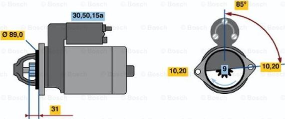 BOSCH 0 986 014 721 - Стартер autocars.com.ua