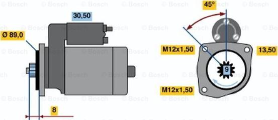 BOSCH 0 986 014 971 - Стартер avtokuzovplus.com.ua