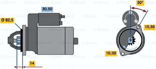 BOSCH 0 986 015 341 - Стартер avtokuzovplus.com.ua