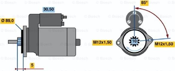 BOSCH 0 986 015 391 - Стартер autocars.com.ua