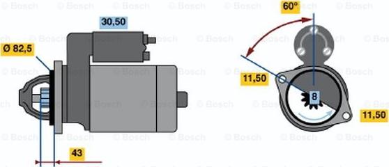 BOSCH 0 986 015 481 - Стартер avtokuzovplus.com.ua