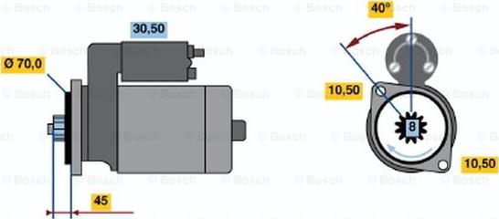 BOSCH 0 986 015 751 - Стартер avtokuzovplus.com.ua