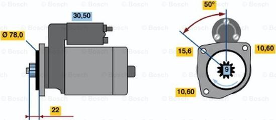 BOSCH 0 986 016 171 - Стартер avtokuzovplus.com.ua