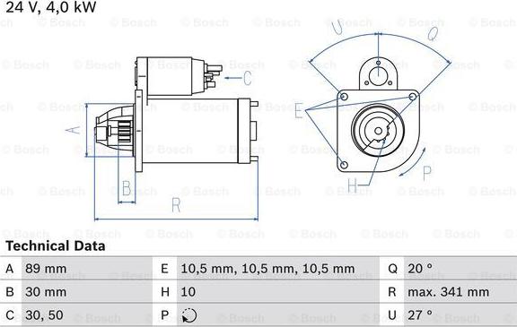 BOSCH 0 986 016 220 - Стартер avtokuzovplus.com.ua