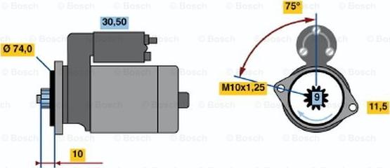 BOSCH 0 986 016 421 - Стартер avtokuzovplus.com.ua