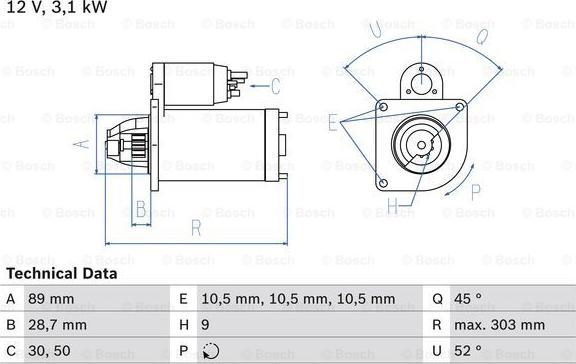 BOSCH 0 986 016 550 - Стартер avtokuzovplus.com.ua