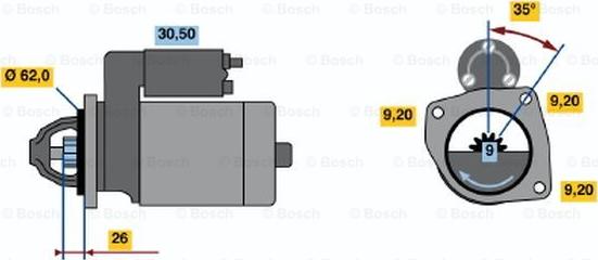 BOSCH 0 986 016 961 - Стартер autocars.com.ua