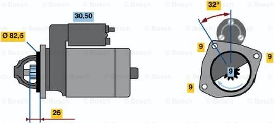 BOSCH 0 986 017 010 - Стартер avtokuzovplus.com.ua