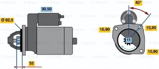 BOSCH 0 986 017 080 - Стартер autodnr.net