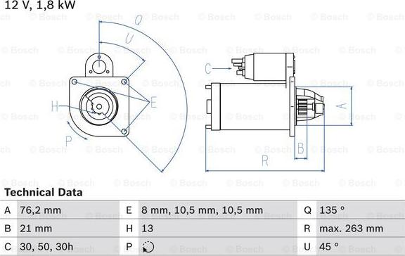 BOSCH 0 986 017 180 - Стартер avtokuzovplus.com.ua