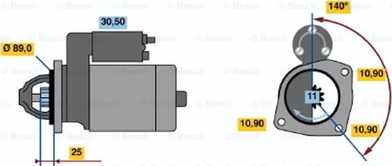 BOSCH 0 986 017 290 - Стартер autocars.com.ua