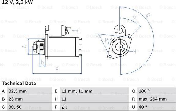 BOSCH 0 986 017 430 - Стартер autocars.com.ua