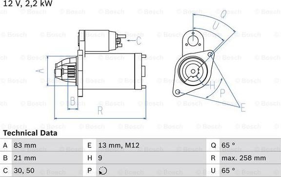 BOSCH 0 986 017 480 - Стартер autocars.com.ua