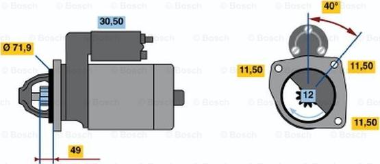 BOSCH 0 986 017 681 - Стартер avtokuzovplus.com.ua