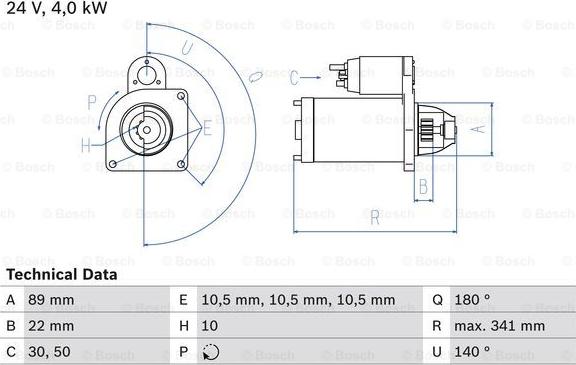 BOSCH 0 986 017 880 - Стартер avtokuzovplus.com.ua