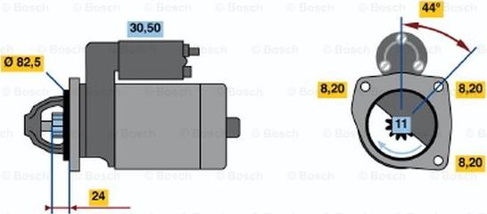 BOSCH 0 986 017 950 - Стартер autocars.com.ua