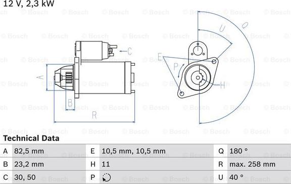 BOSCH 0 986 018 290 - Стартер autocars.com.ua