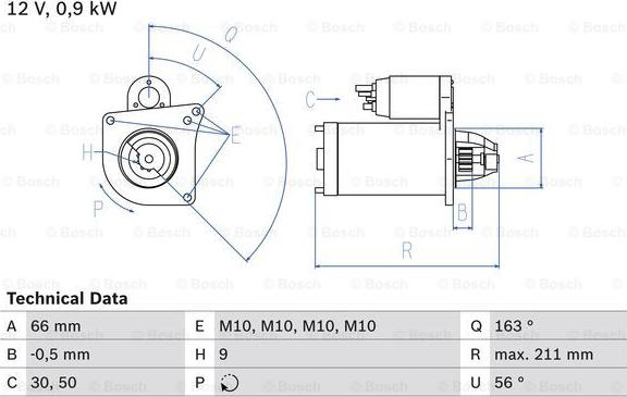 BOSCH 0 986 018 360 - Стартер autocars.com.ua