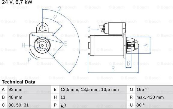 BOSCH 0 986 020 340 - Стартер autocars.com.ua