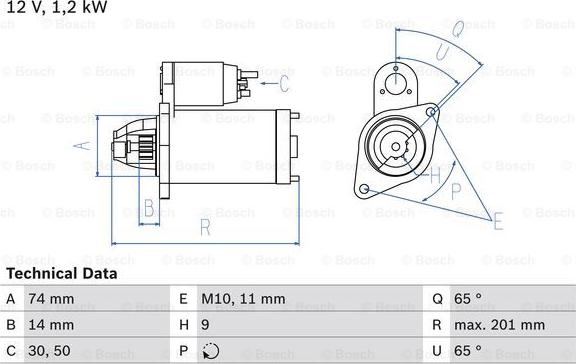 BOSCH 0 986 021 530 - Стартер autocars.com.ua