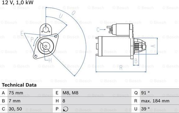 BOSCH 0 986 022 101 - Стартер autodnr.net