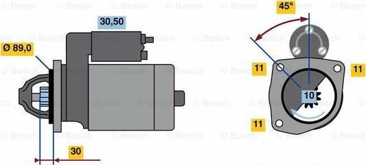 BOSCH 0 986 022 680 - Стартер avtokuzovplus.com.ua