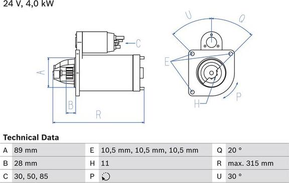 BOSCH 0 986 023 200 - Стартер autocars.com.ua