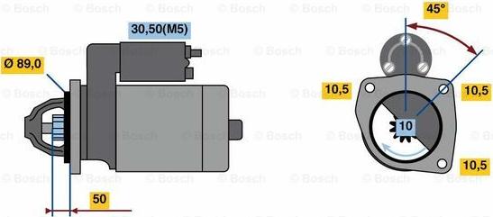 BOSCH 0 986 023 450 - Стартер avtokuzovplus.com.ua