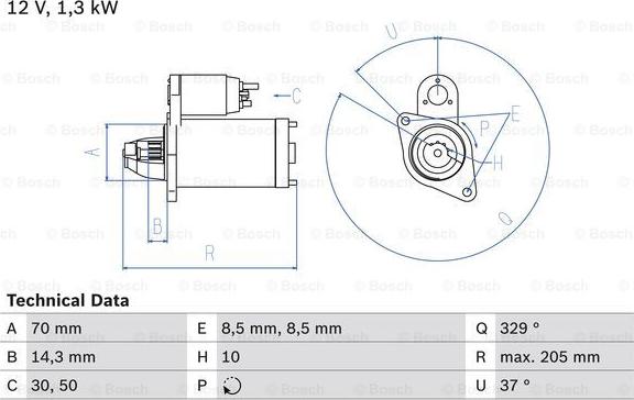 BOSCH 0 986 023 690 - Стартер avtokuzovplus.com.ua