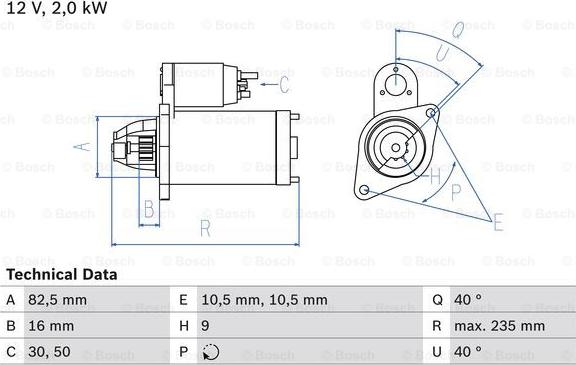 BOSCH 0 986 024 090 - Стартер autodnr.net