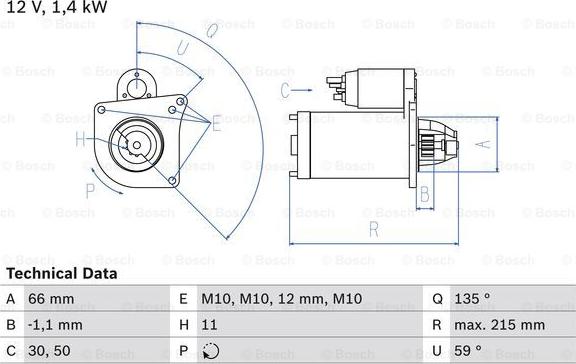 BOSCH 0 986 024 130 - Стартер autocars.com.ua