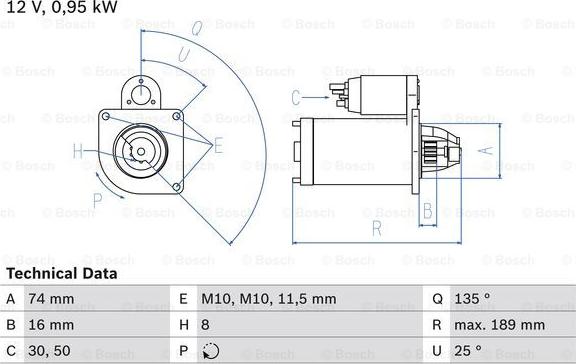 BOSCH 0 986 024 330 - Стартер autocars.com.ua