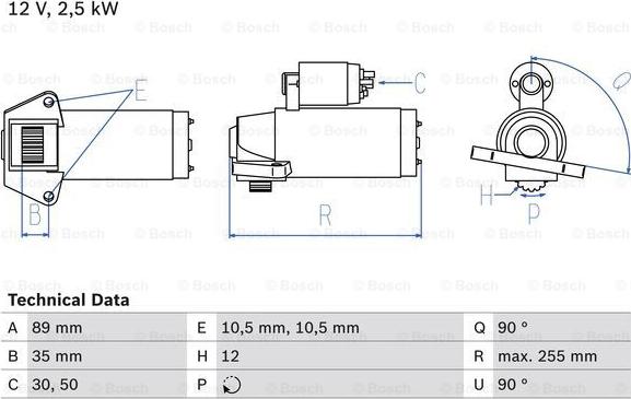 BOSCH 0 986 025 200 - Стартер avtokuzovplus.com.ua