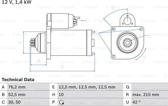 BOSCH 0 986 025 850 - Стартер autodnr.net