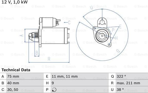 BOSCH 0 986 026 090 - Стартер autodnr.net